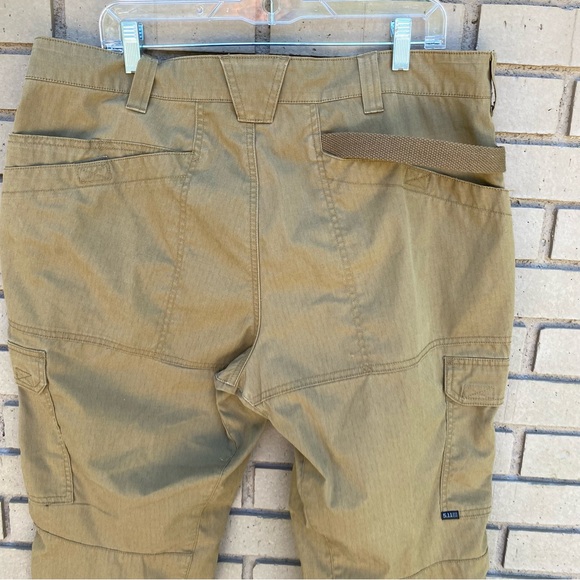 5.11 Tactical Pants Mens Size 38X 30 Brown Khaki Cargo‎ Ripstop Pants Workwear - Picture 3 of 6